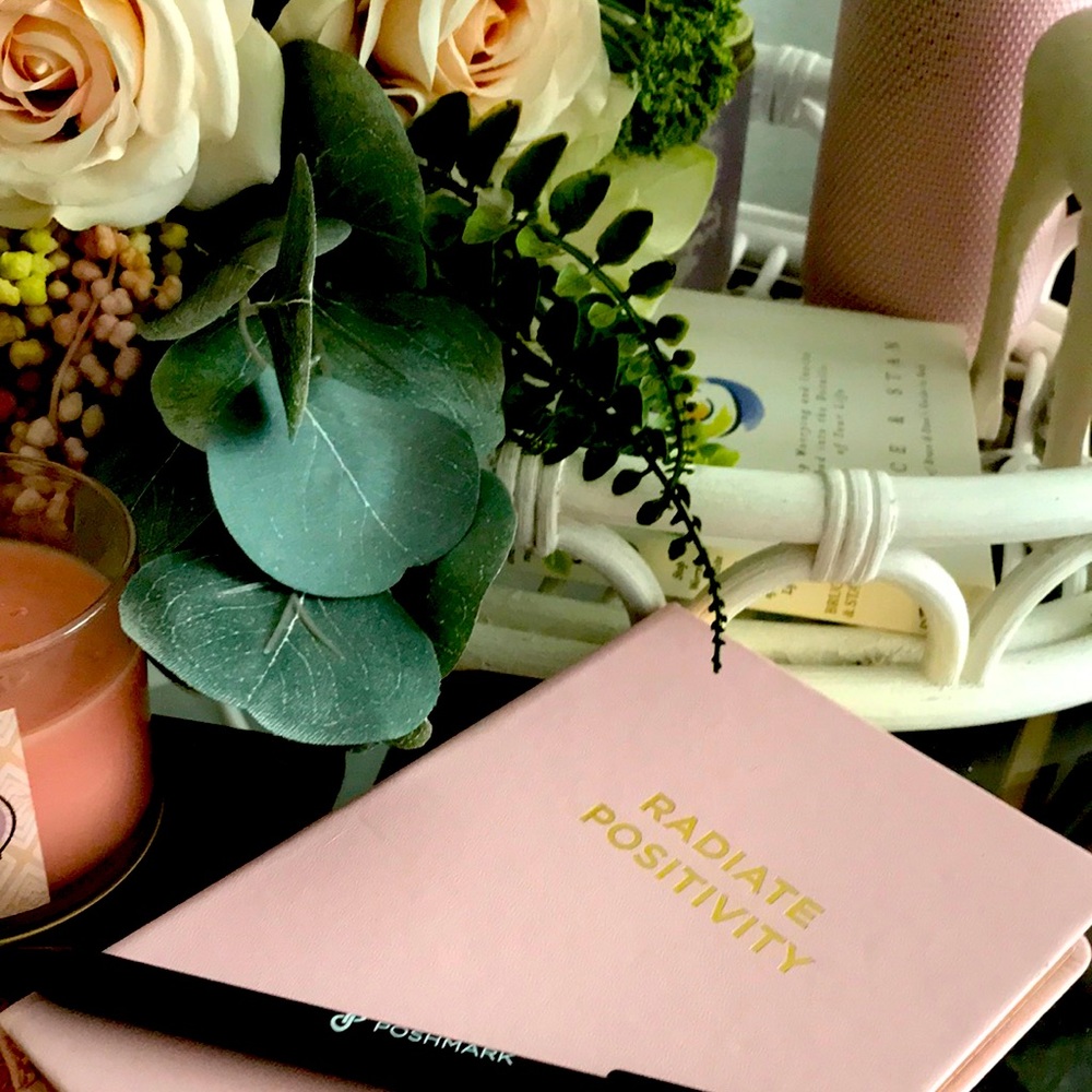 Journal Purse Sized Notebook, Pink Radiate Positivity Pen Gift Set,FINAL SALE